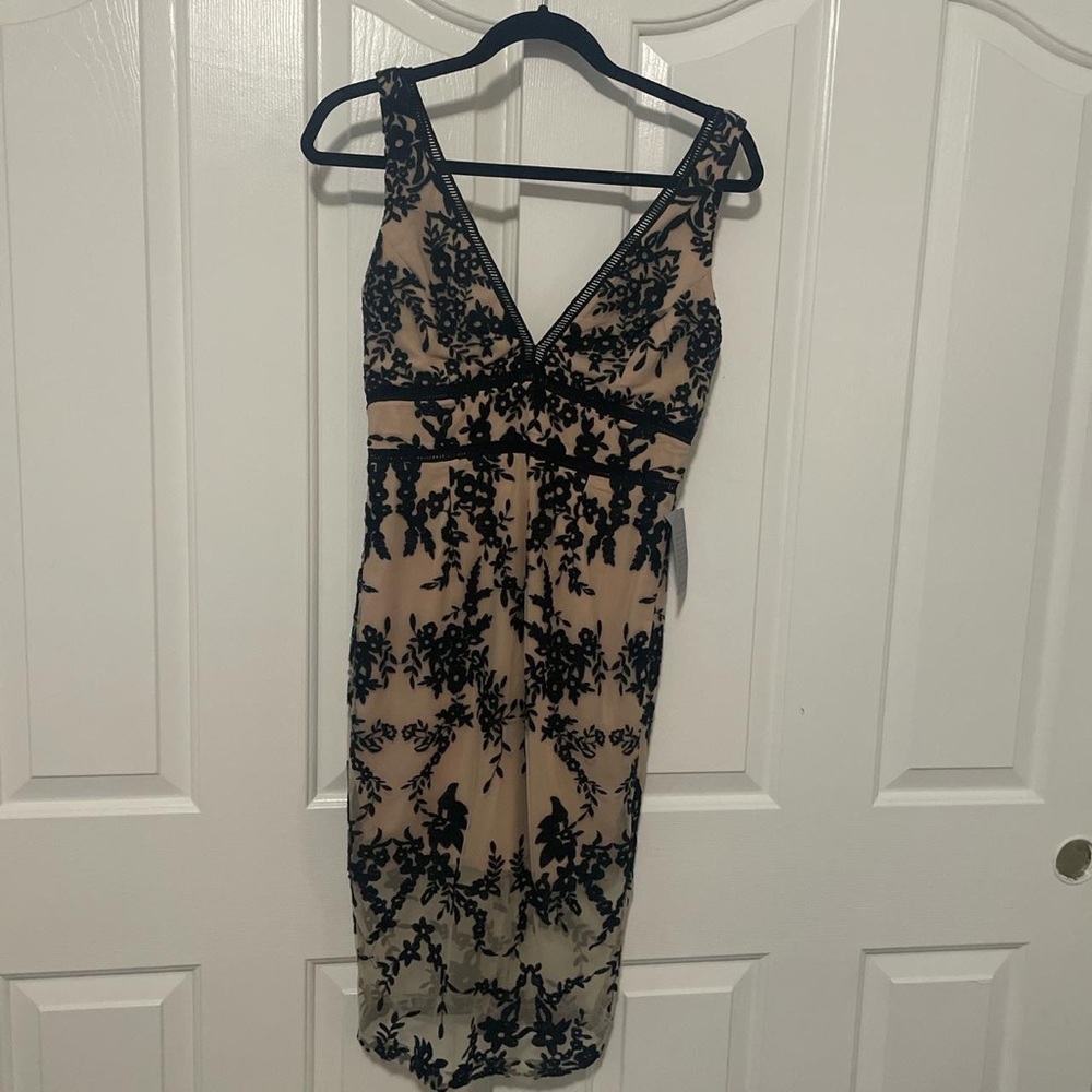 BARDOT | Bodycon Lace Overlay Dress